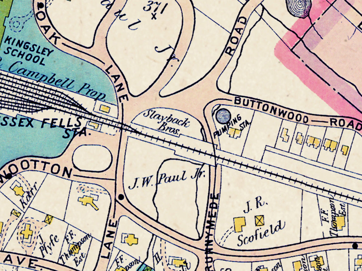 Map: Caldwell and Essex Fells - Plate 028, Essex County 1906 Vol 3 (1906)
