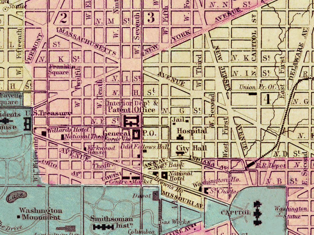 Map: Washington D.C. 1877, Washington D.C. 1877 (1877)