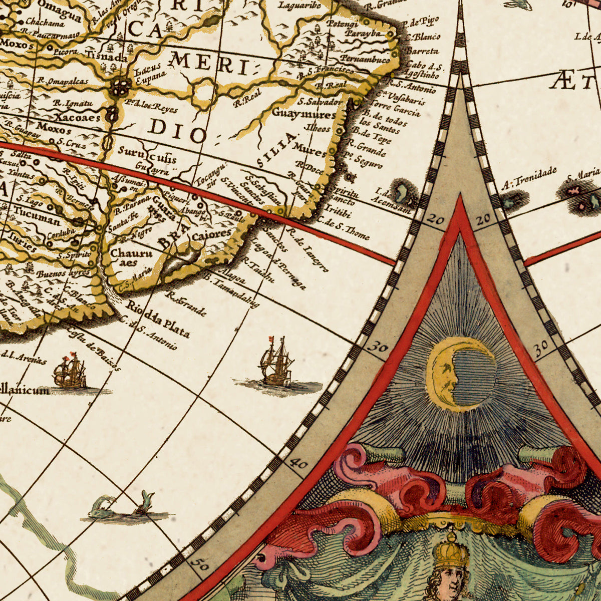 Map: Map - Page 1 - NOVA TOTIVS TERRARVM ORBIS GEOGRAPHICA AC HYDROGRAPHICA TABULA. Auct- Henr- Hondio., NOVA TOTIVS TERRARVM ORBIS GEOGRAPHICA AC HYDROGRAPHICA TABULA. Auct- Henr- Hondio. (1633)