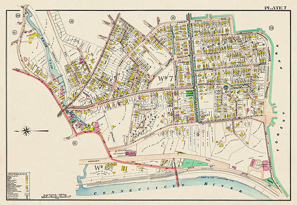 Map: Plate 7, Springfield 1910 (1910)