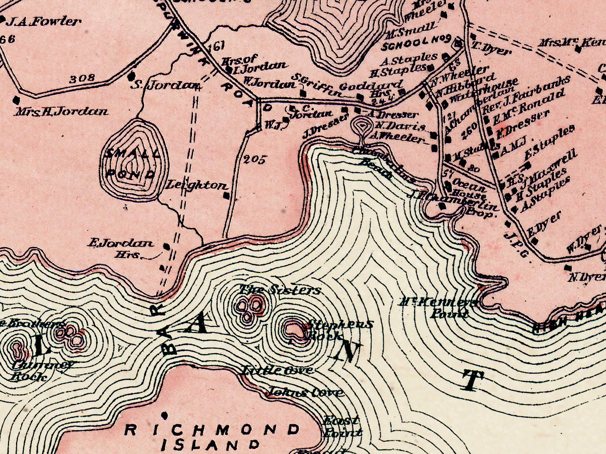 Map: Cape Elizabeth, Cumberland County 1871 (1871)