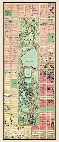 Map: New York City 1867 Dripps Central Park Composite A, New York City 1867 Dripps Central Park Composite (1867)