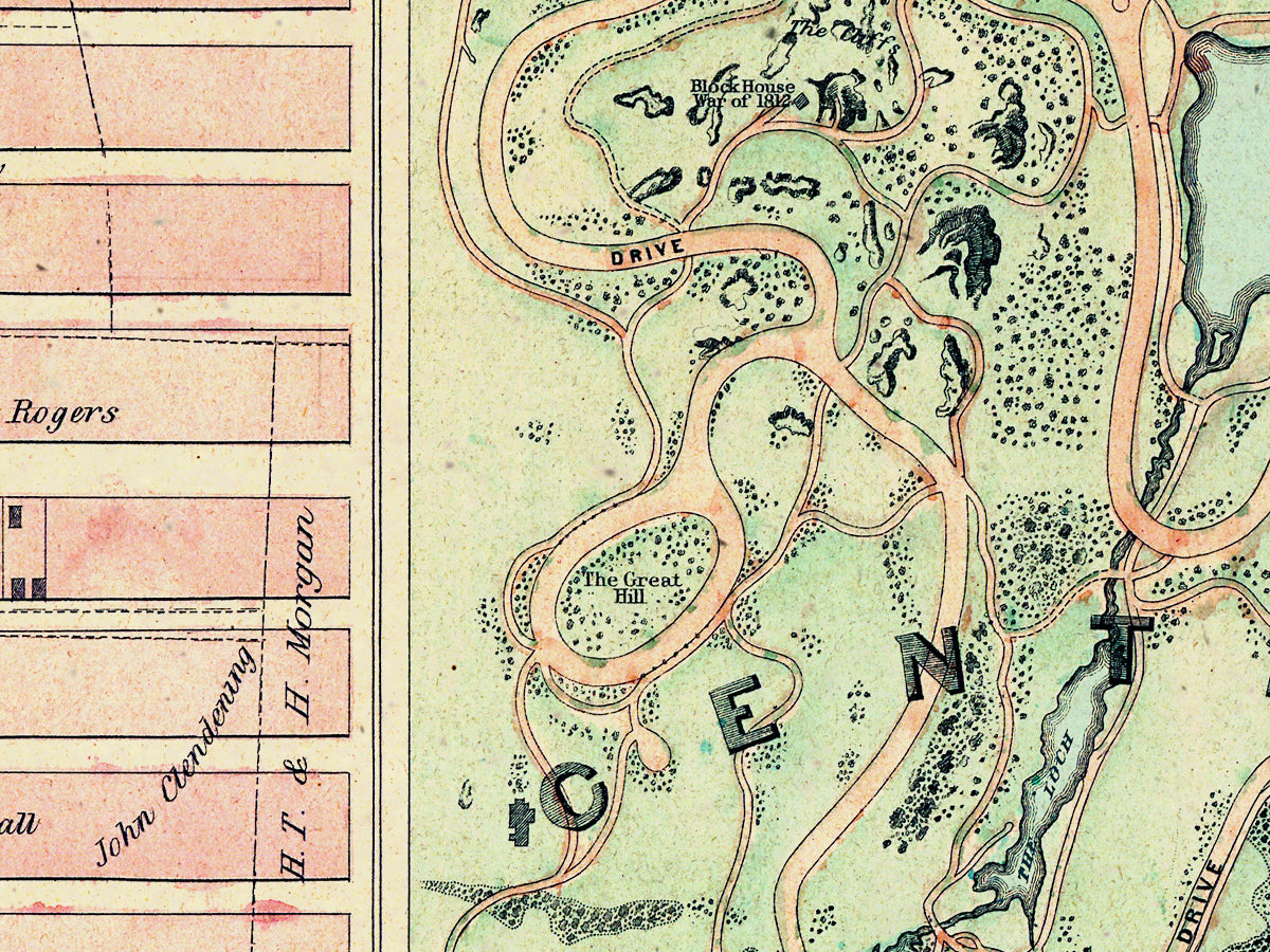 Map: New York City 1867 Dripps Central Park Composite A, New York City 1867 Dripps Central Park Composite (1867)