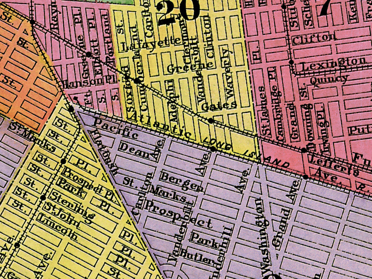 Map: Brooklyn City Map, Kings County 1890 (1890)