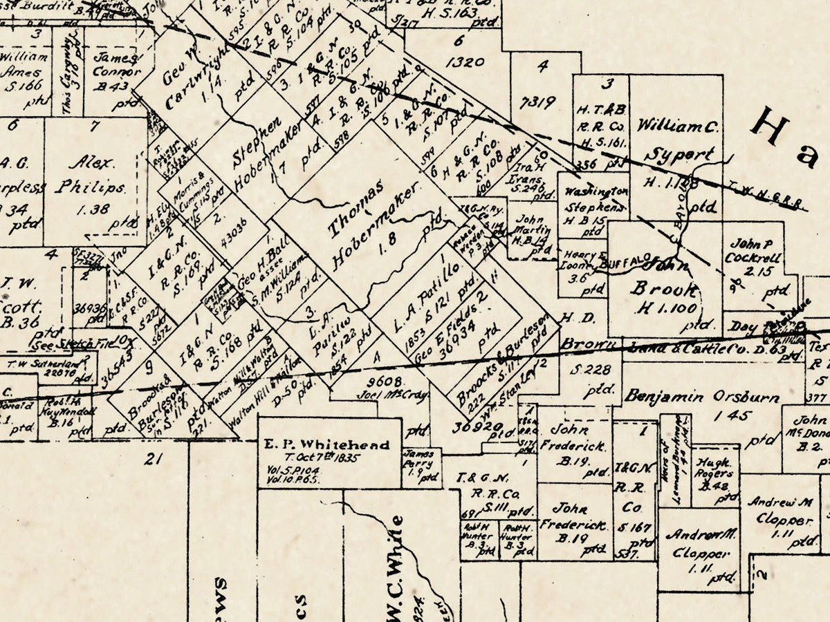 Map: Fort Bend County 1898, Fort Bend County 1898 (1898)