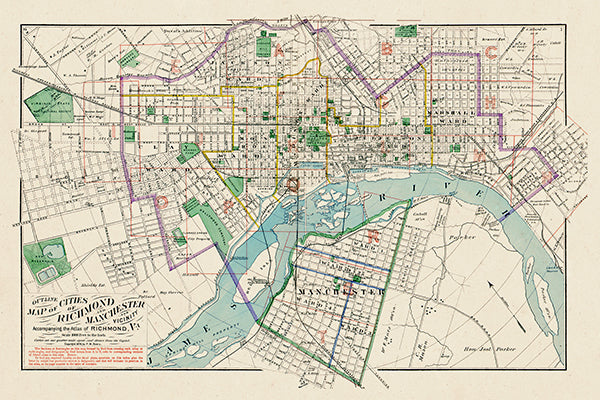 Map: Index Map, Richmond 1877 (1877)