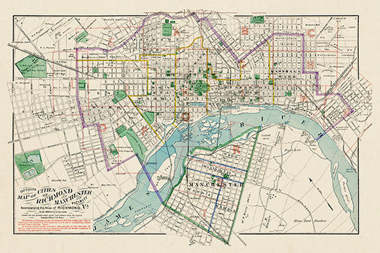 Map: Index Map, Richmond 1877 (1877)