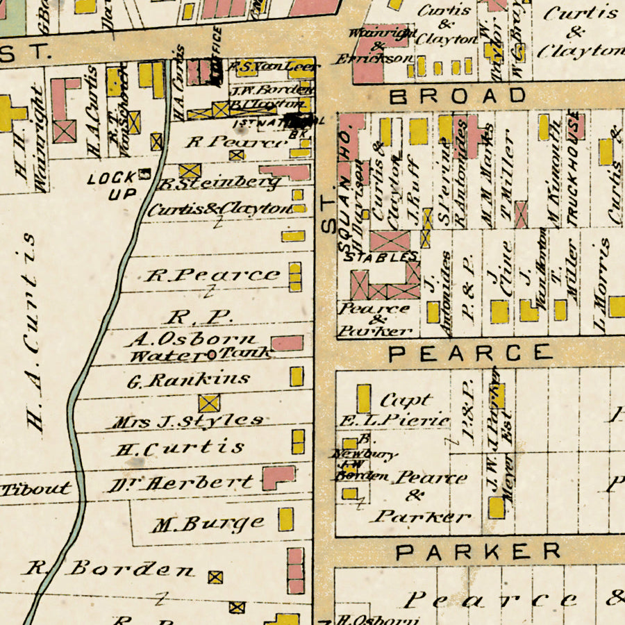 Map: Manasquan, Brielle, Monmouth County 1889 (1889)