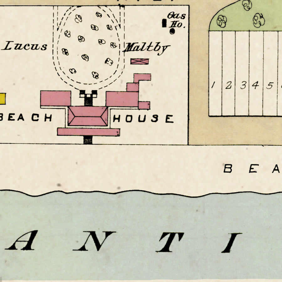 Map: Sea Girt, Monmouth County 1889 (1889)