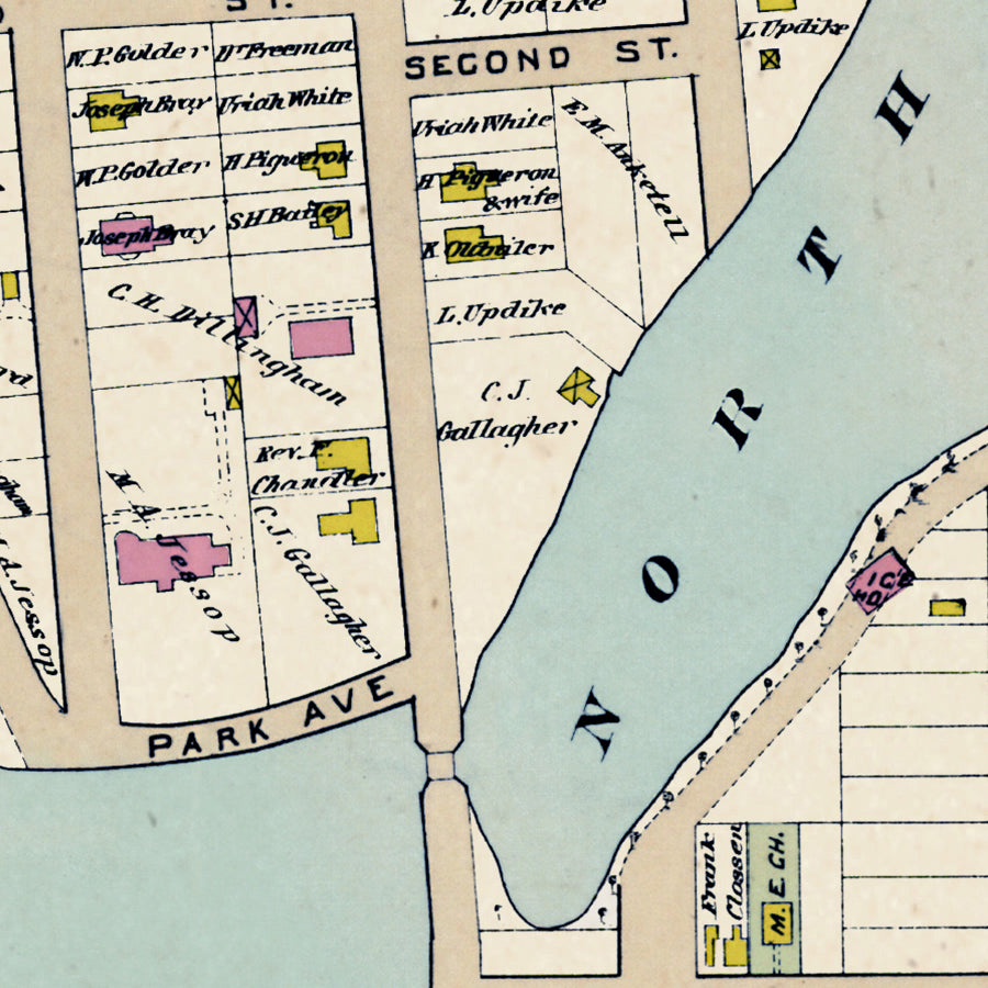 Map: Villa Park and Spring Lake Beach, Monmouth County 1889 (1889)