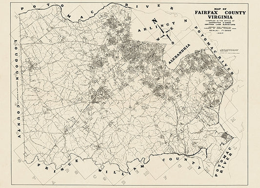 Map: Fairfax County 1957, Fairfax County 1957 (1957)