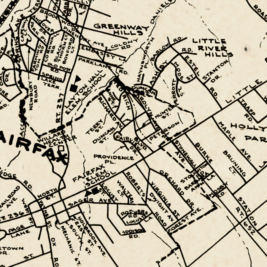 Map: Fairfax County 1957, Fairfax County 1957 (1957)